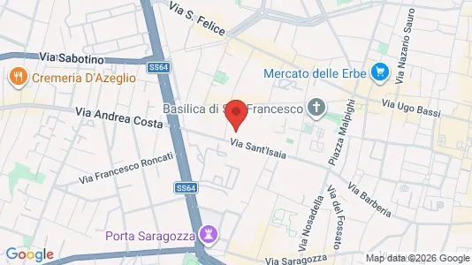 Apartments for rent i Bologna - kort over placeringen