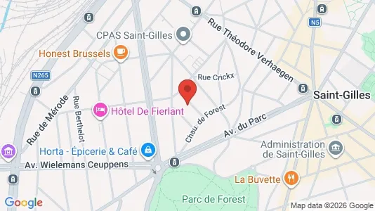Apartments for rent i Brussels Sint-Gillis - kort over placeringen