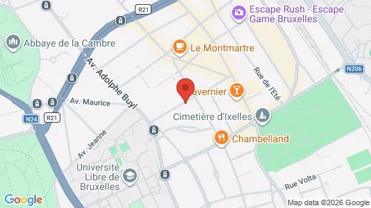 Apartments for rent i Brussels Elsene - kort over placeringen