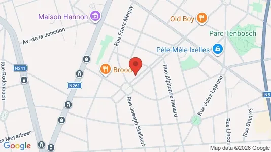 Apartments for rent i Brussels Elsene - kort over placeringen