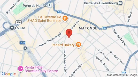 Apartments for rent i Brussels Elsene - kort over placeringen