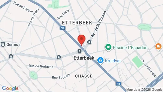 Apartments for rent i Brussels Etterbeek - kort over placeringen
