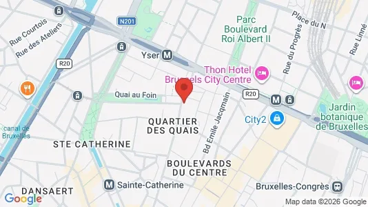 Apartments for rent i Stad Brussel - kort over placeringen