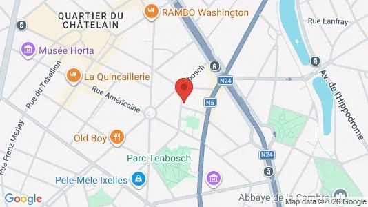 Apartments for rent i Brussels Elsene - kort over placeringen