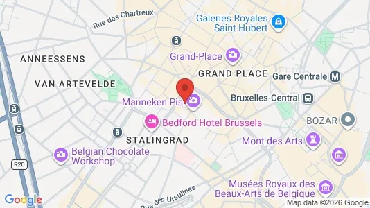 Apartments for rent i Stad Brussel - kort over placeringen