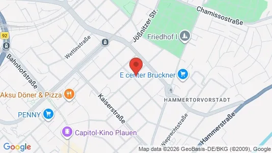 Apartments for rent i Vogtlandkreis - kort over placeringen
