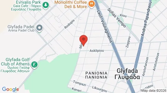Apartments for rent i Glyfada - kort over placeringen