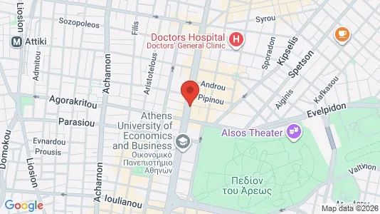 Apartments for rent i Athens Agios Nikolaos - kort over placeringen