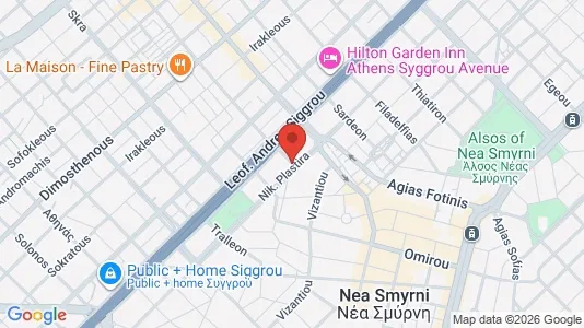 Apartments for rent i Ano Nea Smyrni - kort over placeringen