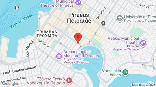 Apartments for rent i Piraeus - kort over placeringen
