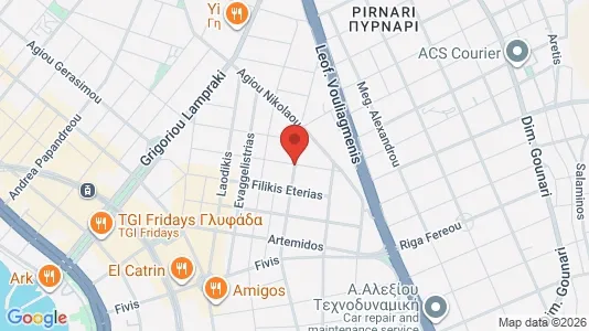 Apartments for rent i Glyfada - kort over placeringen