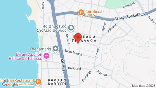 Apartments for rent i Glyfada - kort over placeringen