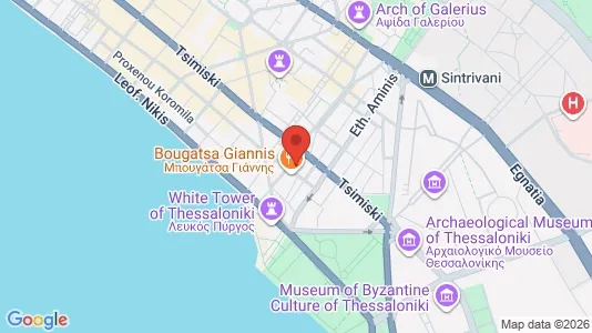 Apartments for rent i Thessaloniki - kort over placeringen