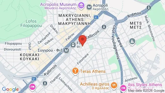 Apartments for rent i Athens Akropoli - kort over placeringen