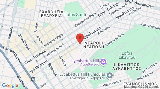 Apartments for rent i Athens Exarchia - kort over placeringen