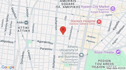 Apartments for rent i Athens Agios Nikolaos - kort over placeringen