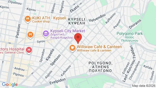 Apartments for rent i Galatsi - kort over placeringen