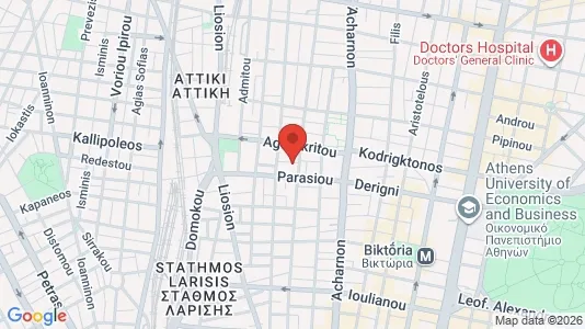 Apartments for rent i Athens Agios Nikolaos - kort over placeringen