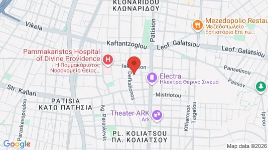 Apartments for rent i Athens Agios Nikolaos - kort over placeringen