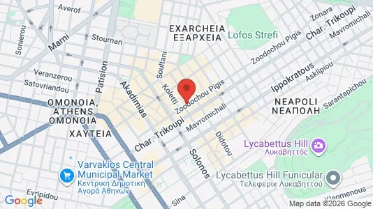 Apartments for rent i Athens Exarchia - kort over placeringen