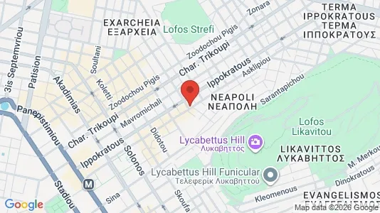 Apartments for rent i Athens Exarchia - kort over placeringen