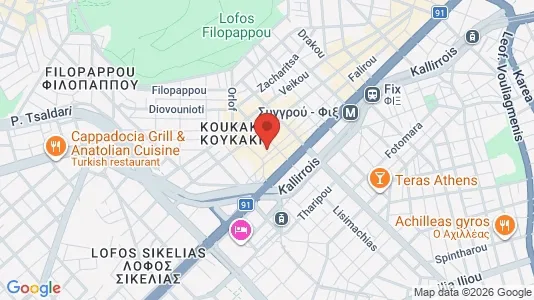 Apartments for rent i Athens Akropoli - kort over placeringen