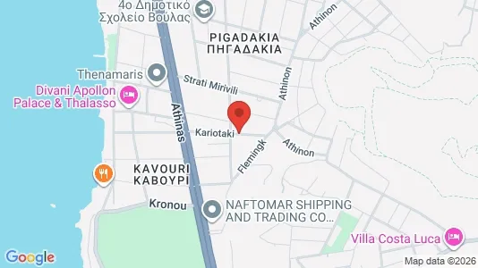 Apartments for rent i Glyfada - kort over placeringen