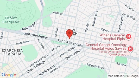 Apartments for rent i Athens Ampelokipoi - kort over placeringen