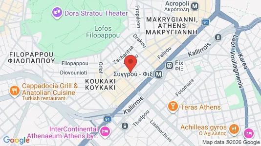 Apartments for rent i Athens Akropoli - kort over placeringen