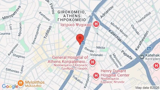 Apartments for rent i Athens Ampelokipoi - kort over placeringen
