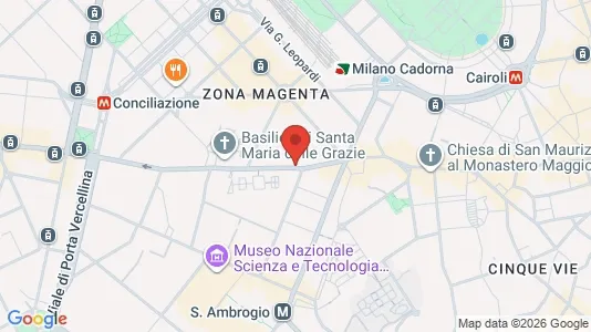 Rooms for rent i Milano Zona 1 - Centro storico - kort over placeringen