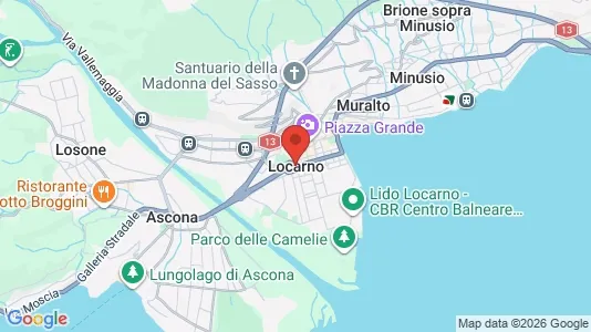 Apartments for rent i Locarno - kort over placeringen