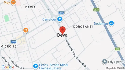 Apartments for rent i Deva - kort over placeringen
