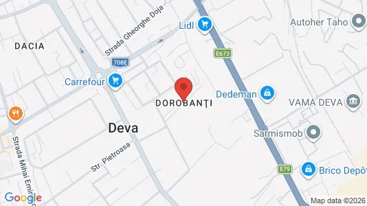 Apartments for rent i Deva - kort over placeringen