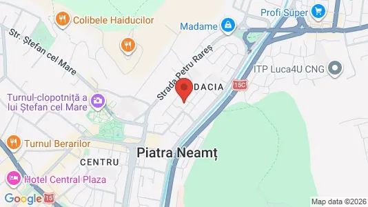 Apartments for rent i Piatra-Neamţ - kort over placeringen