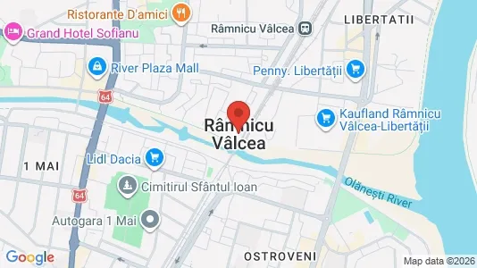 Apartments for rent i Râmnicu Vâlcea - kort over placeringen
