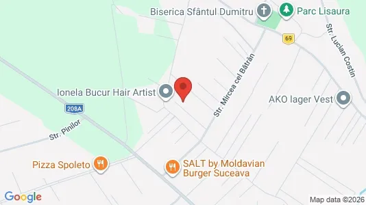 Apartments for rent i Suceava - kort over placeringen