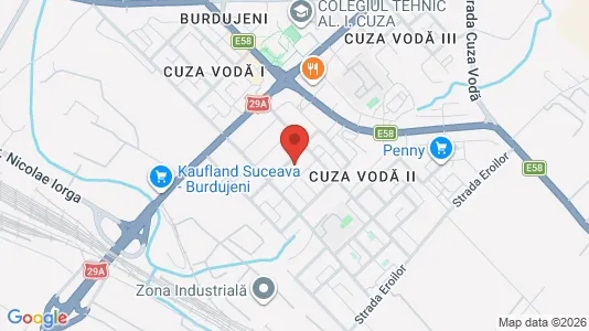 Apartments for rent i Suceava - kort over placeringen