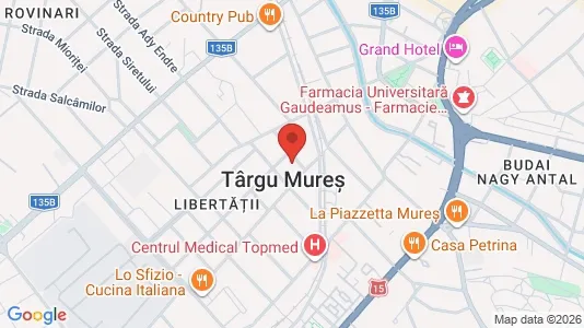 Apartments for rent i Târgu Mureş - kort over placeringen