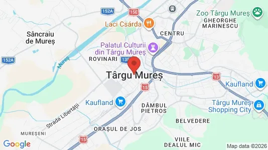 Houses for rent i Târgu Mureş - kort over placeringen
