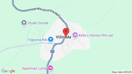 Apartments for rent in Vižinada - Photo from Google Street View