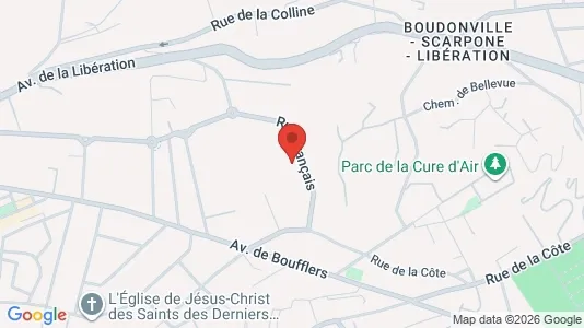 Apartments for rent i Nancy - kort over placeringen