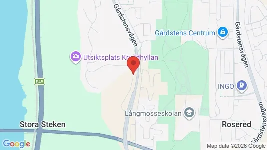 Apartments for rent i Angered - kort over placeringen