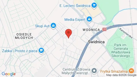 Apartments for rent i Świdnicki - kort over placeringen