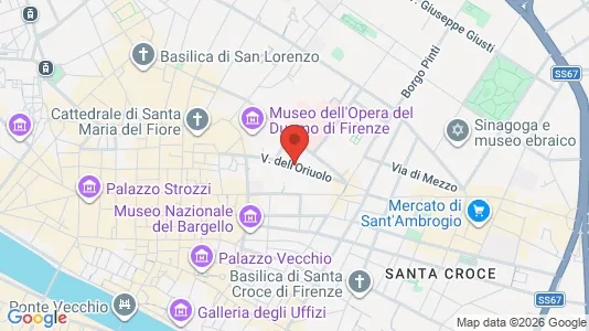 Apartments for rent i Florence - kort over placeringen