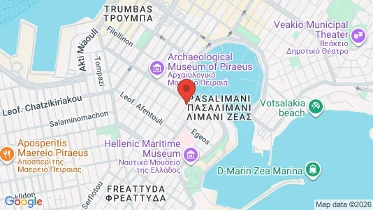 Apartments for rent i Piraeus - kort over placeringen