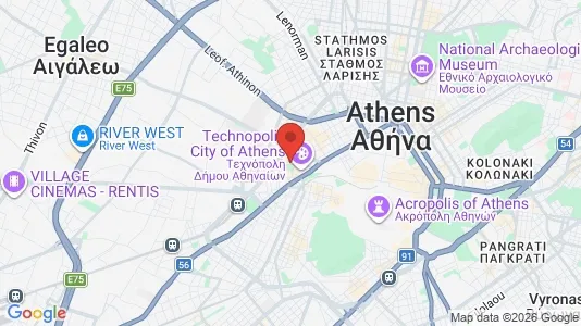 Apartments for rent i Athens Gazi - kort over placeringen