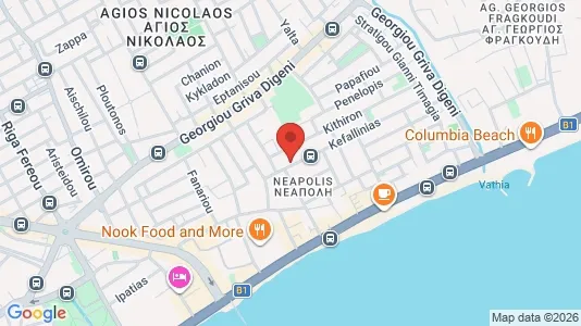 Apartments for rent i Limassol - kort over placeringen