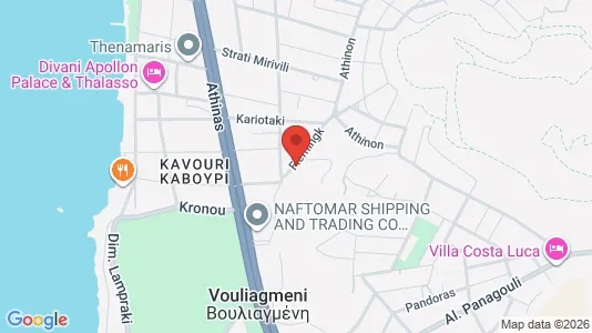 Apartments for rent i Glyfada - kort over placeringen