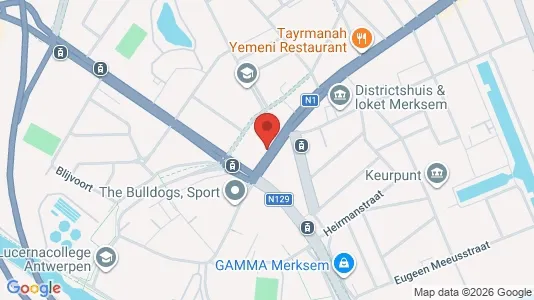 Apartments for rent i Antwerp Merksem - kort over placeringen